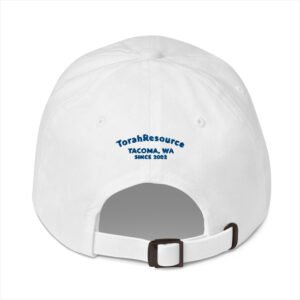 TorahResource Dad Hat, Back, White